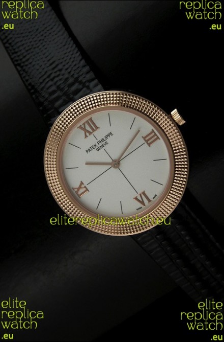 Patek Philippe Geneve Swiss Quartz in Rose Gold