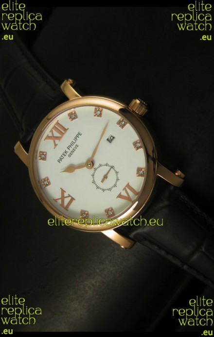 Patek Philippe Calatrava Rose Gold Diamonds Hour Markers