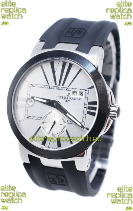 Ulysse Nardin Executive Dual Time Japanese Replica Watch in White Dial
