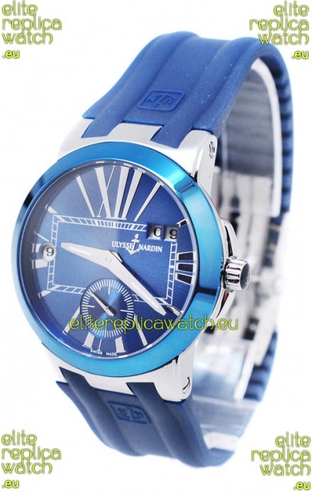 Ulysse Nardin Executive Dual Time Blue Lady's Watch