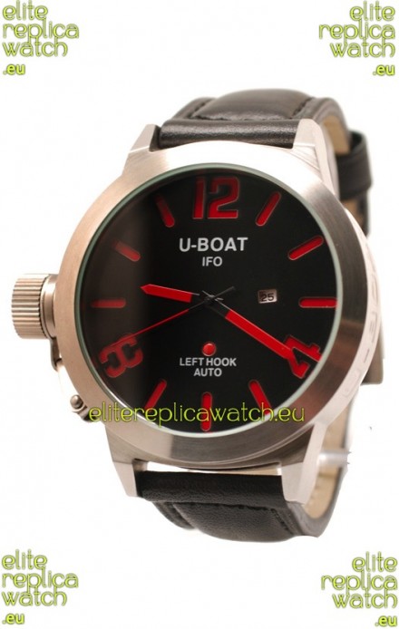 U-Boat Classico Japanese Replica Watch in Red Markers