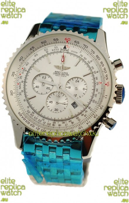 Breitling Navitimer Chronometre Japanese Watch in White Dial