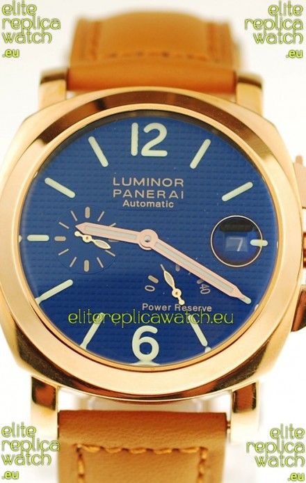Panerai Luminor Marina Power Reserve Japanese Replica Gold Watch