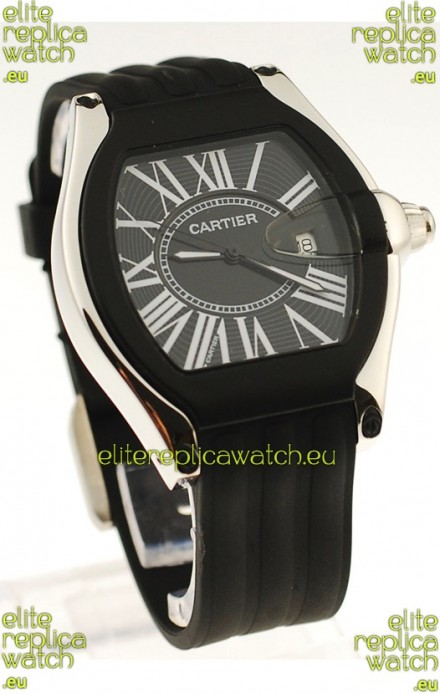 Cartier Roadster Japanese Replica Watch in Black
