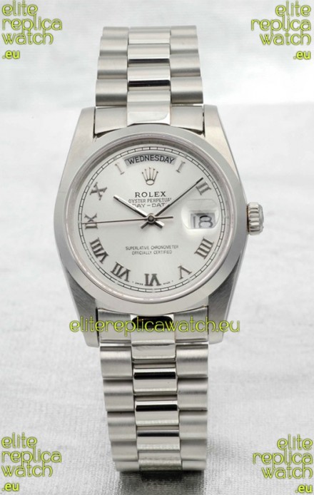Rolex Day Date Silver Japanese Replica Watch