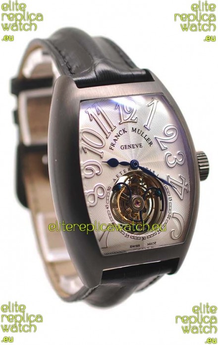 Franck Muller Aeternitas Tourbillon Swiss Replica PVD Watch in White Markers
