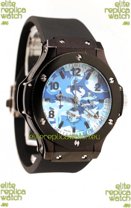 Hublot Big Bang Commando Blue Camouflage Japanese Watch