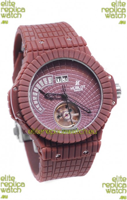 Hublot Red Caviar Tourbilllon Japanese Replica Watch