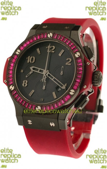 Hublot Black Big Bang Red Tutti Frutti Swiss Replica Watch