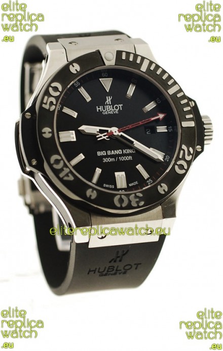 Hublot Big Bang King Swiss Replica Watch in Black PVD Bezel