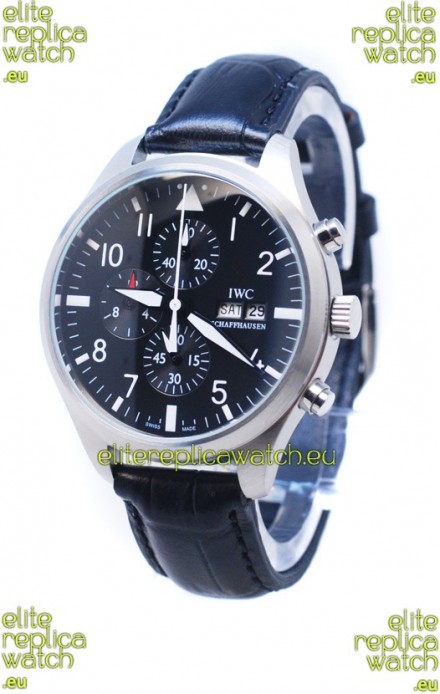 IWC Portofino Chronograph Schaffhausen Japanese Black Watch