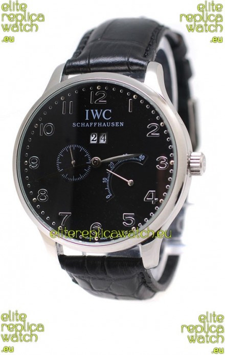 IWC Portuguese Minute Repeater Japanese Watch in Black Dial