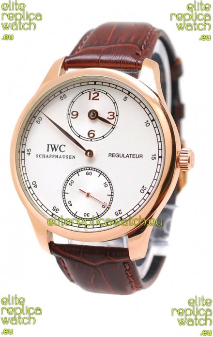 IWC Portuguese Regulateur Japanese Gold Watch