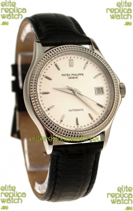 Patek Philippe Geneve Replica Watch in White Dial