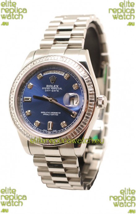 Rolex Day Date Silver Japanese Replica Watch