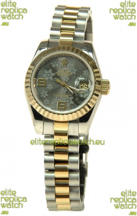 Rolex Floral Motif Datejust Ladies Replica Watch