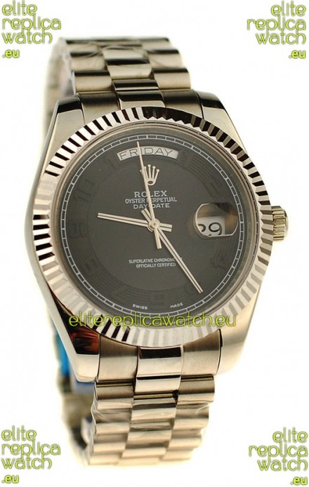 Rolex Day Date Silver Japanese Replica Watch