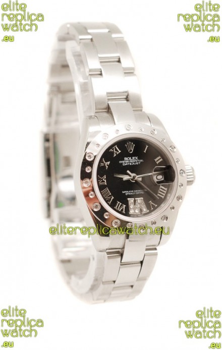 Rolex Datejust Ladies Silver Swiss Replica Watch