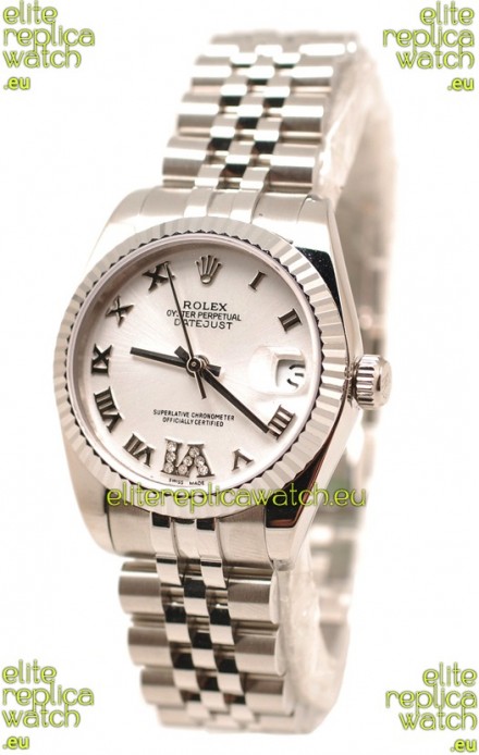 Rolex Oyster Perpetual Datejust Diamonds VI Japanese Replica Watch -36MM