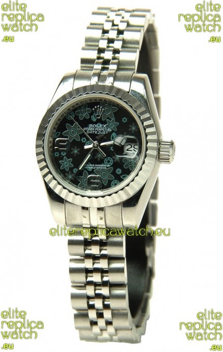 Rolex Floral Motif Datejust Ladies Replica Watch