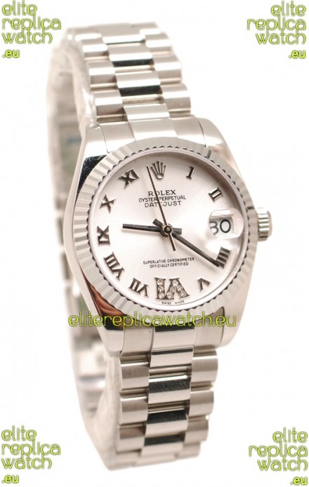 Rolex Oyster Perpetual Datejust Diamonds VI Japanese Replica Watch -36MM