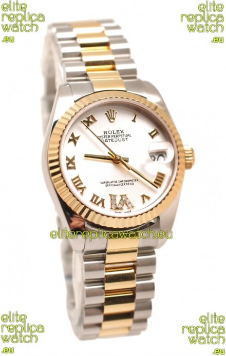 Rolex Oyster Perpetual Datejust Diamonds VI Swiss Replica Watch -36MM