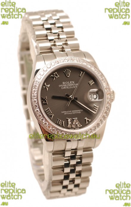 Rolex Oyster Perpetual Datejust Diamonds VI Japanese Replica Watch -36MM
