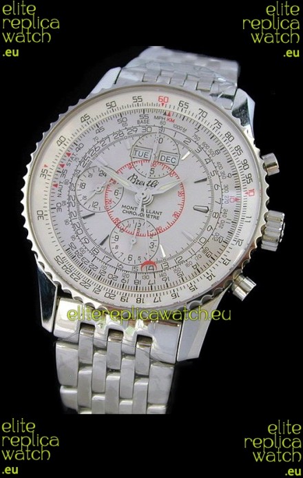 Breitling Navitimer World Swiss Replica Watch in White Dial