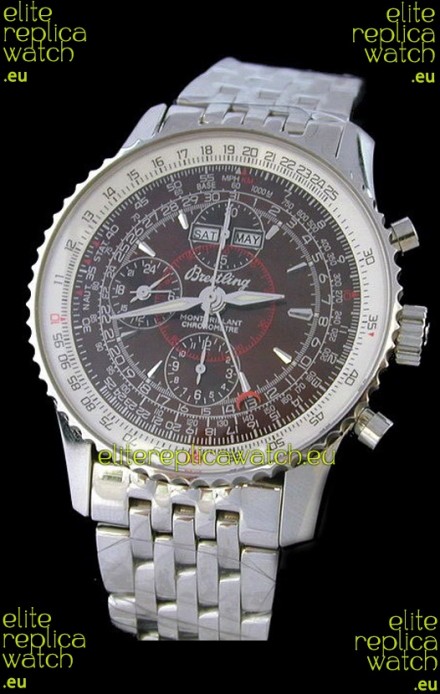 Breitling Navitimer World Swiss Replica Watch in Brown Dial