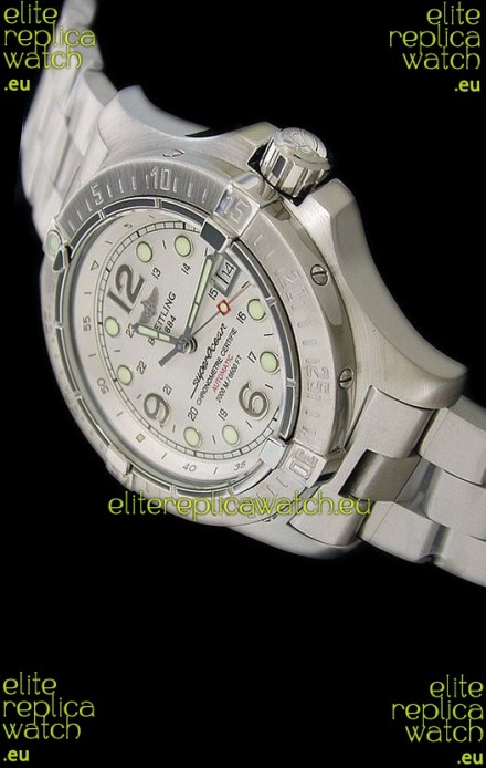Breitling Superocean Steelfish Swiss Replica Watch in White Dial