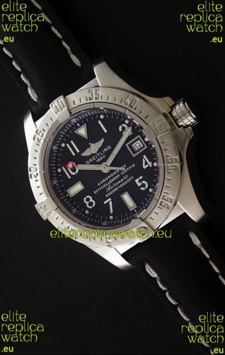 Breitling Avenger Seawolf Swiss Replica Watch in Black Dial