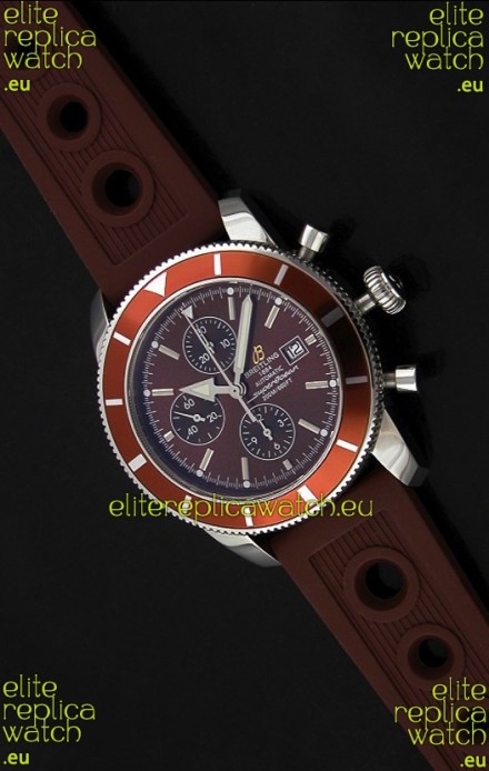 Breitling Superocean Swiss Replica Watch in Brown Dial