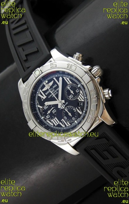 Breitling Chronomat Swiss Replica Watch in Rubber Strap