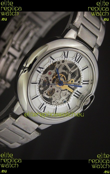 Cartier Ballon de Japanese Replica Watch in White layerd Dial