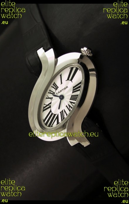 Delices De cartier Japanese Watch in Black Strap