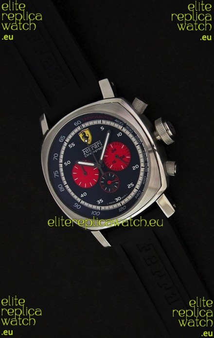 Ferrari Chronograph Japanese Replica Watch in Black Dial