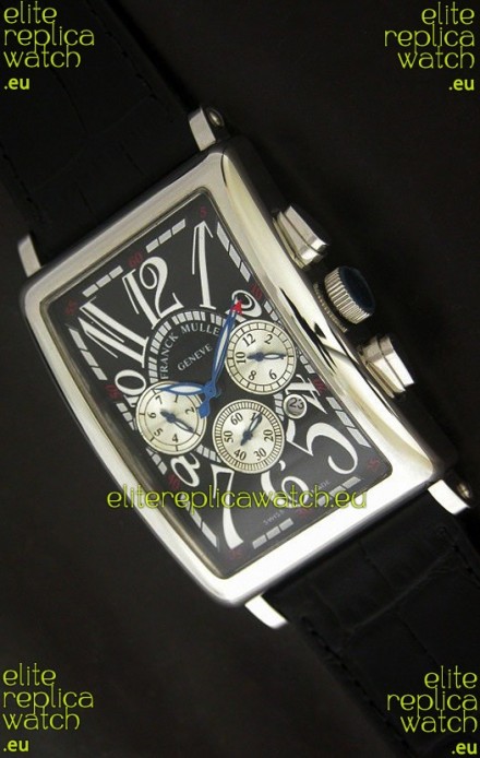 Franck Muller Long Island Japanese Replica Watch in Black Dial