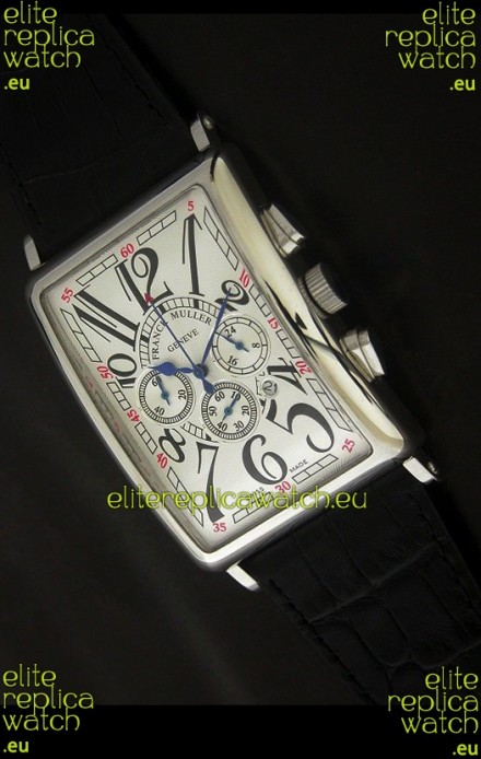 Franck Muller Long Island Japanese Replica Watch in White Dial