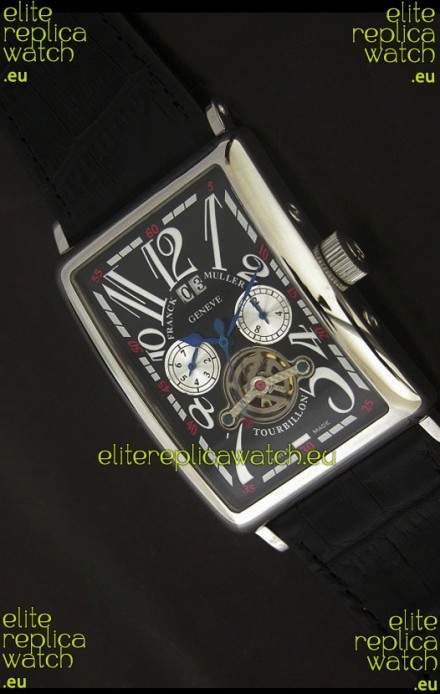 Franck Muller Tourbillon Japanese Replica Watch in Black Dial