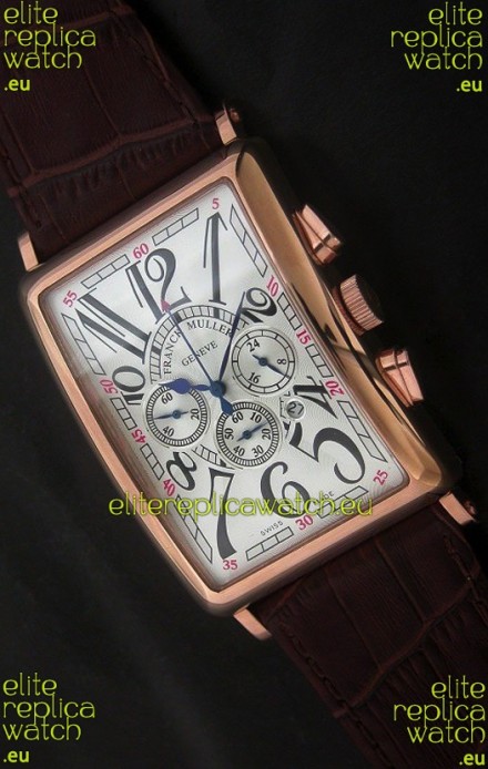 Franck Muller Long Island Japanese Replica Watch in White Dial