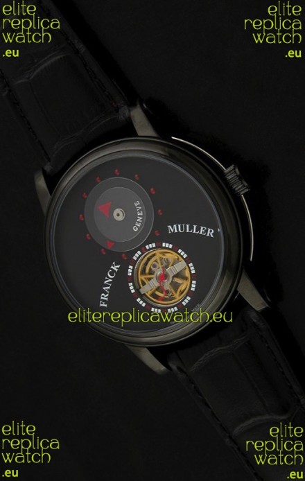 Franck Muller Classic Tourbillon Japanese Replica Watch in Black Strap