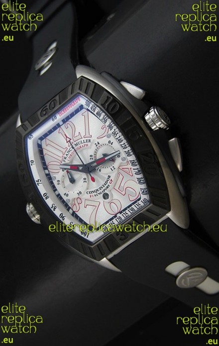 Franck Muller SingaporeGP Series 2009 Japanese Replica Watch in White Dial