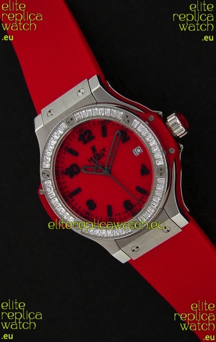 Hublot Big Bang Swiss Replica Watch in Red Dial/Strap