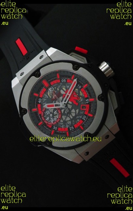 Hublot Big Bang King Power Red Devil Swiss Watch Steel Case