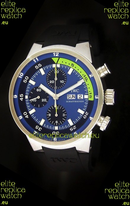 IWC Aquatimer Chrono Automatic Swiss Watch in Blue Dial