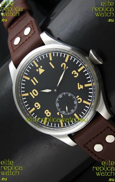 IWC Vintage Big Pilot Swiss Replica Watch in Black Dial