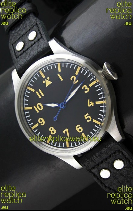 IWC Vintage Big Pilot Swiss Replica Watch in Stainless Steel Casing