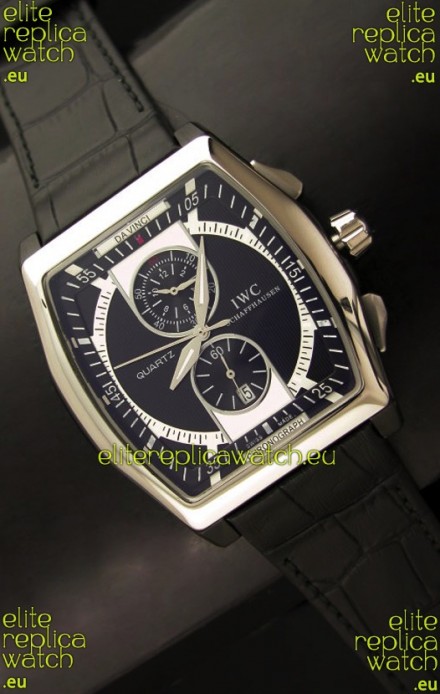 IWC Schaffhausen Japanese Replica Watch in Black Dial