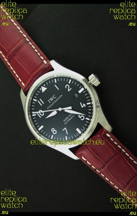 IWC Fliegeruhr International Watch Co. Swiss Automatic Replica Watch in Red Strap