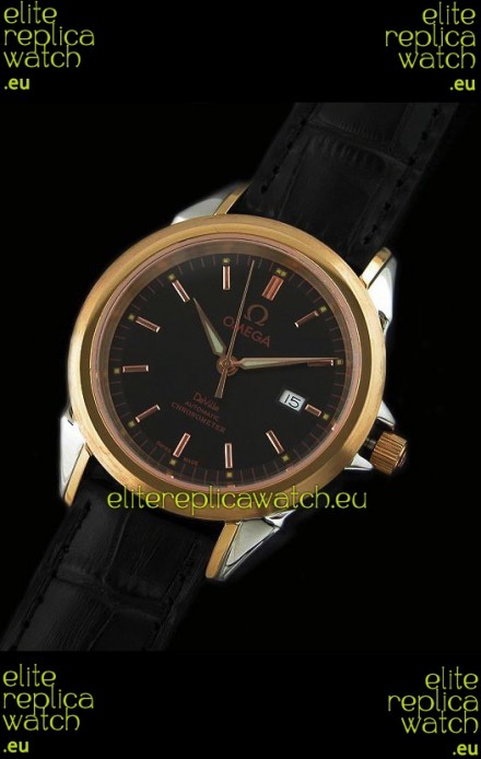 Omega Deville Escapement Mechanical Watch in Pink Gold